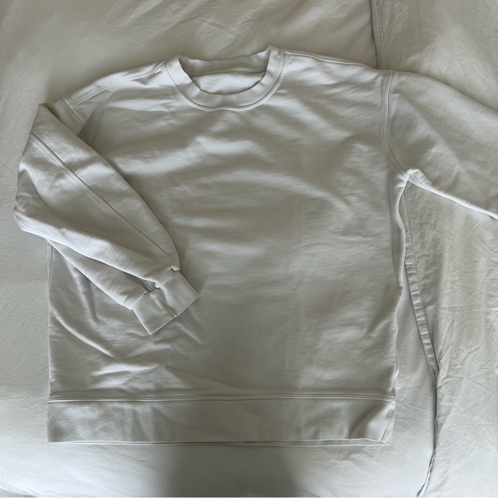 Lululemon White Crew Neck
